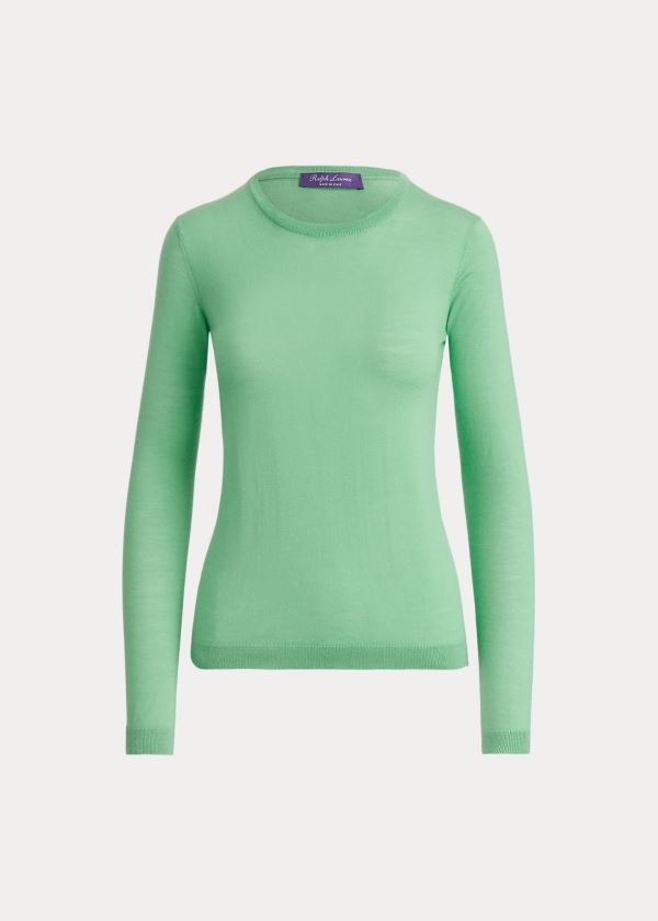 Women's Ralph Lauren Cashmere Crewneck Sweater | 635948HKA